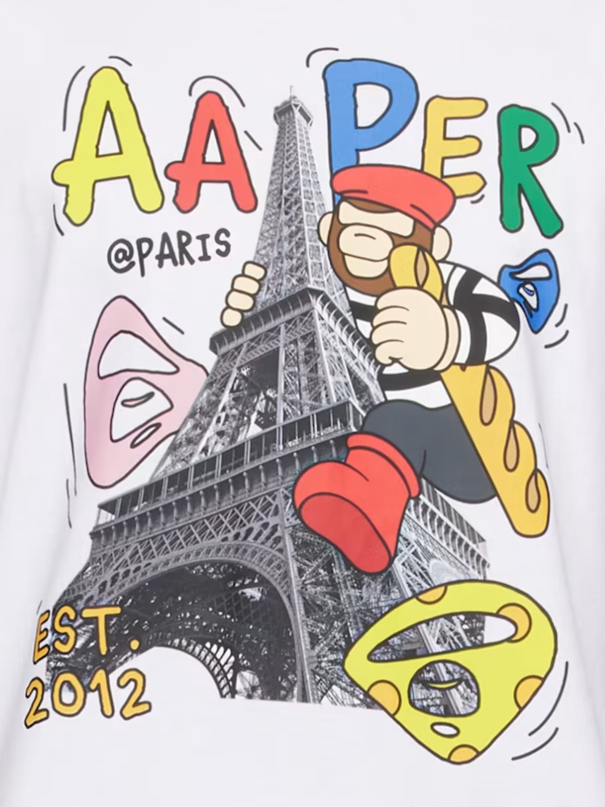 Aape T-Shirt Graphic Print White-AL Capone Premium