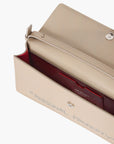 Off-White Bag Silver Logo Strap Beige