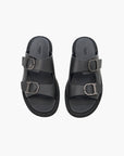 Iceburg Slides Is19 Double Buckle Logo Black
