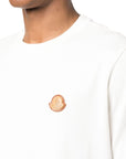 Moncler T-Shirt Patch Logo White - 4