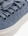 Cleens Sneaker C54 Suede White Sole Blue