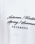 Vetements T-Shirt Seasons White - 4