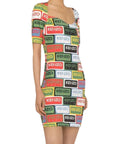 Kenzo Dress Allover Logo Multi Colour