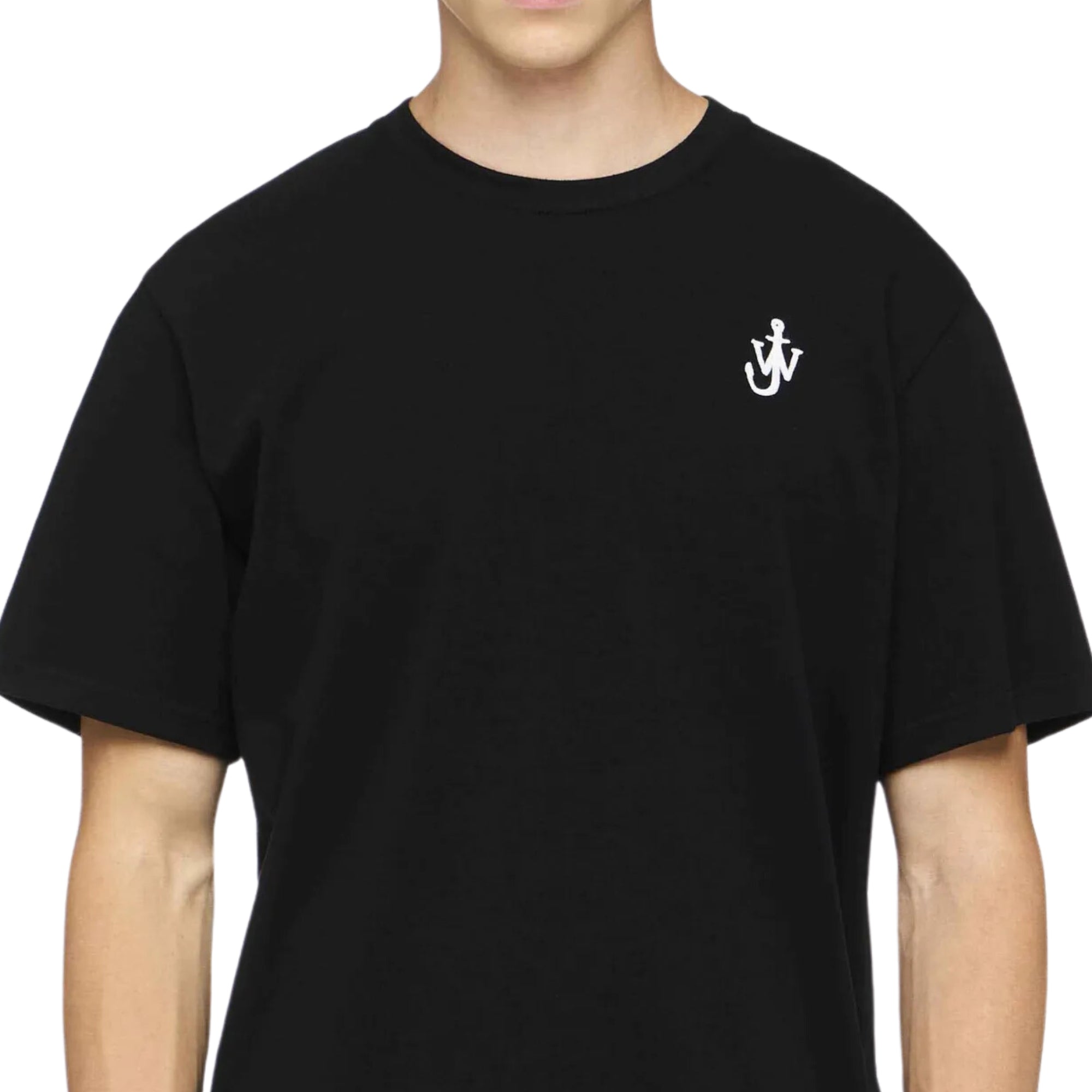 Jw Anderson T-Shirt Anchor Embroidery Black