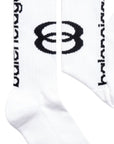 Balenciaga Sock Logo White - 2