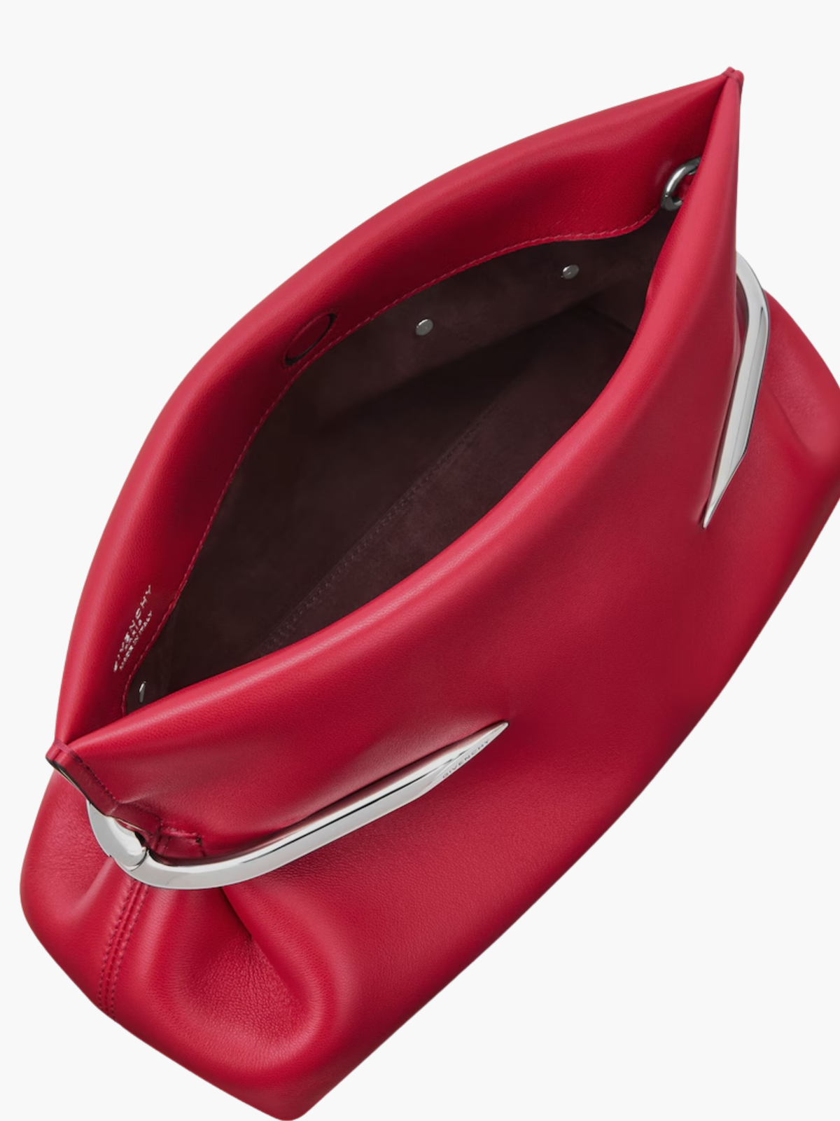 Givenchy Pinch Soft Clutch Equestrian Red
