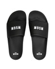 Msgm Slide Logo Full Black