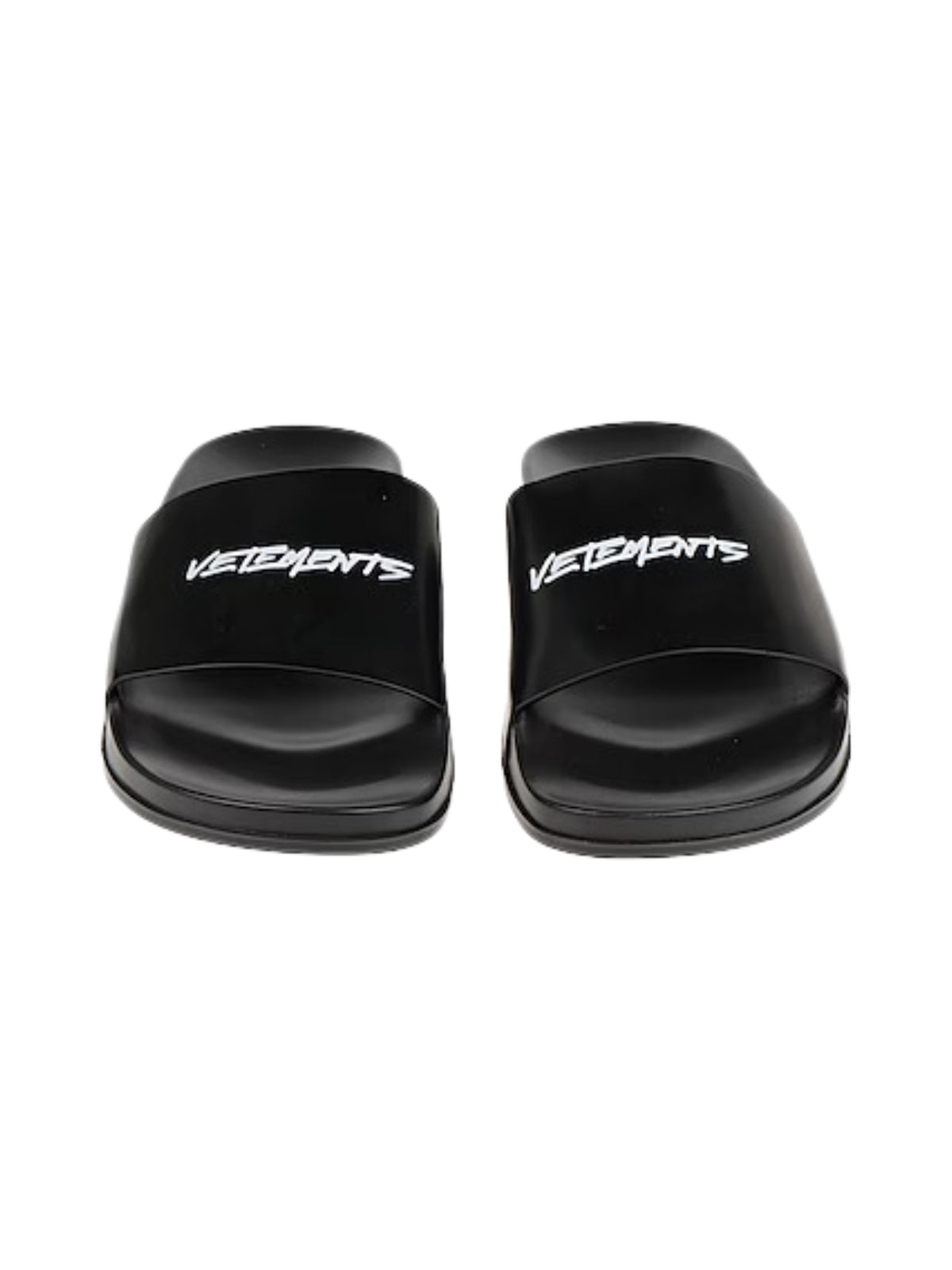 サンダル VETEMENTS  LOGO SLIDES Vetements Slides Logo Black - AL Capone Premium