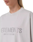 Vetements T-Shirt Limited Crystal Grey - 4