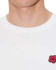 Kenzo T-Shirt Boke Flower Embroidered Off White