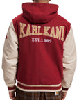 Karl Kani Jacket College Red-Off-White