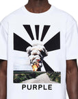 Purple T-Shirt Explosion White