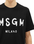 Msgm T-Shirt Logo Black