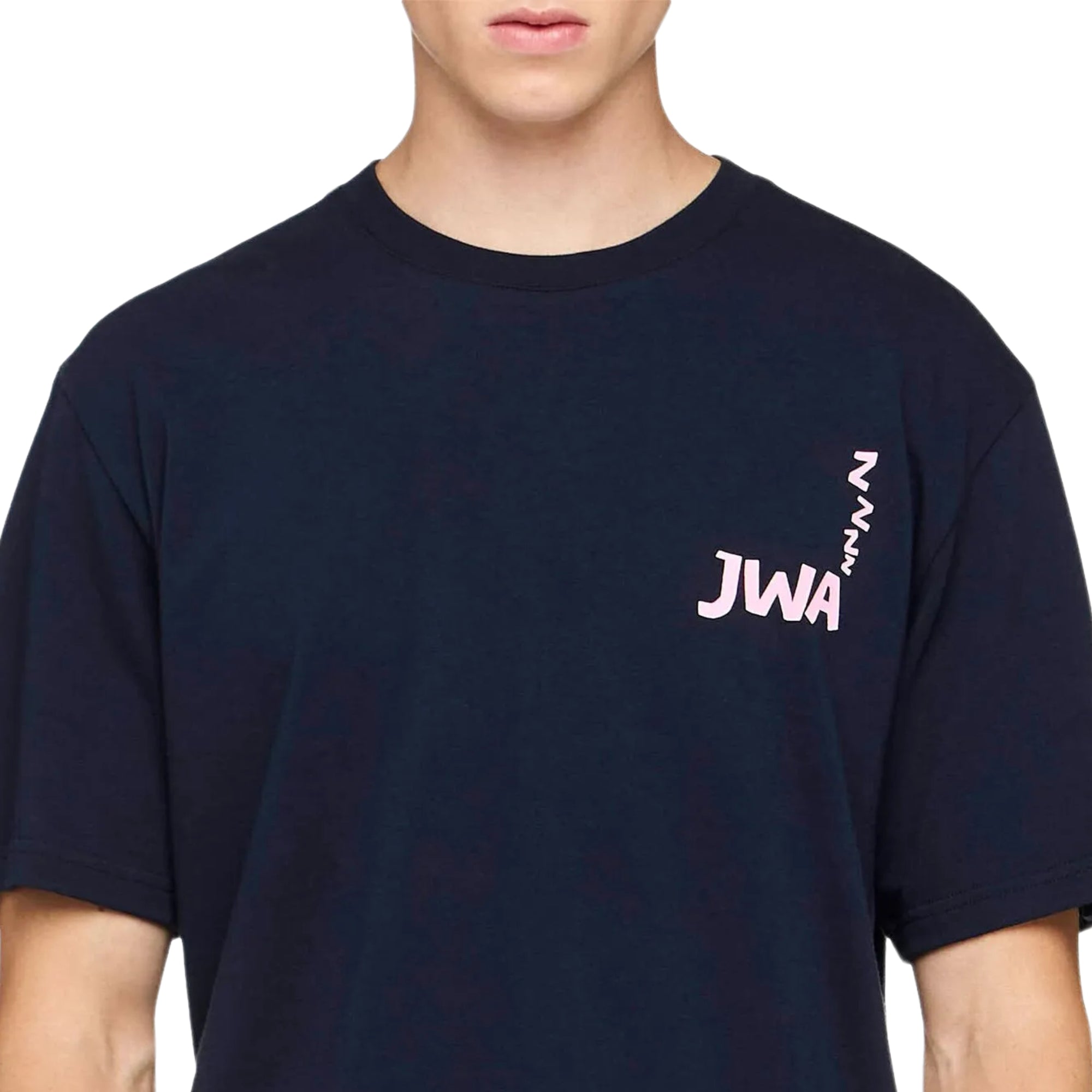 Jw Anderson T-Shirt Back Print Navy