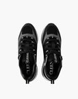 Cleens Sneakers C17 White Sole Grey Sides Black