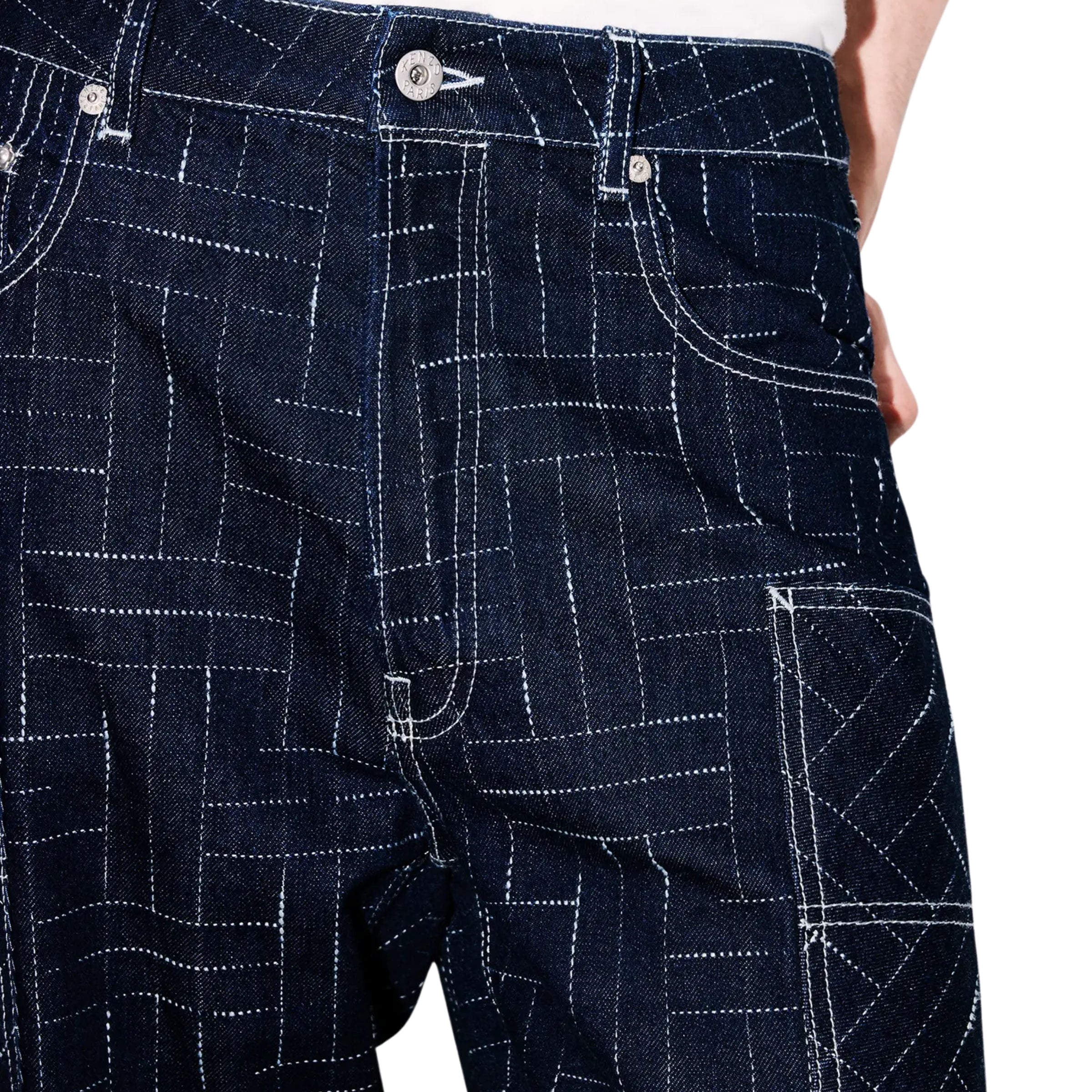 Kenzo Cargo Jeans Weave Denim Blue – AL Capone Premium
