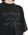 Vetements T-Shirt Paris Black - 4