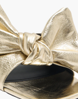 Givenchy Gh10 High Heel Bow Open  Gold