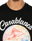 Casablanca T-Shirt Mushroom Emblem Black