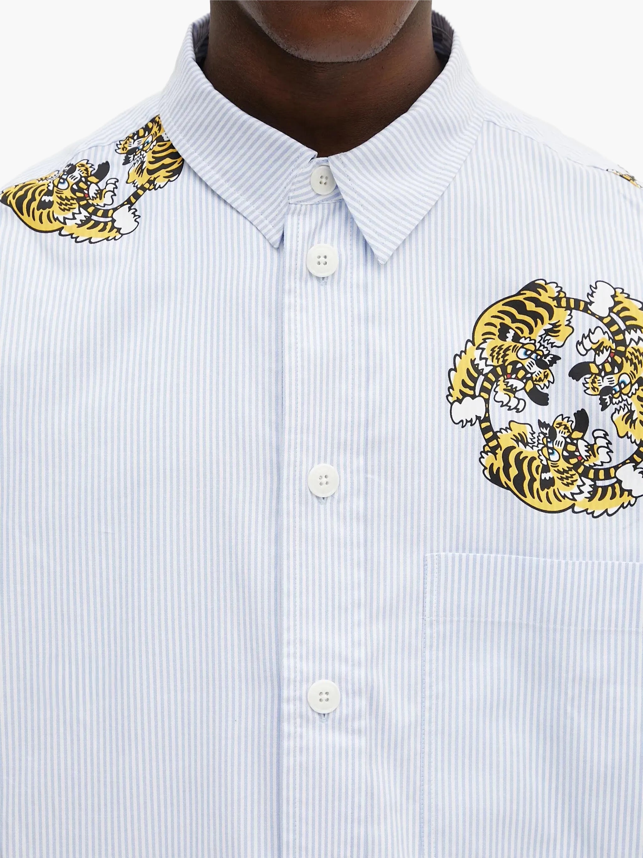 Kenzo Shirt Allover Tiger Prints White – AL Capone Premium