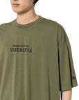 Vetements T-Shirt Property Green - 4