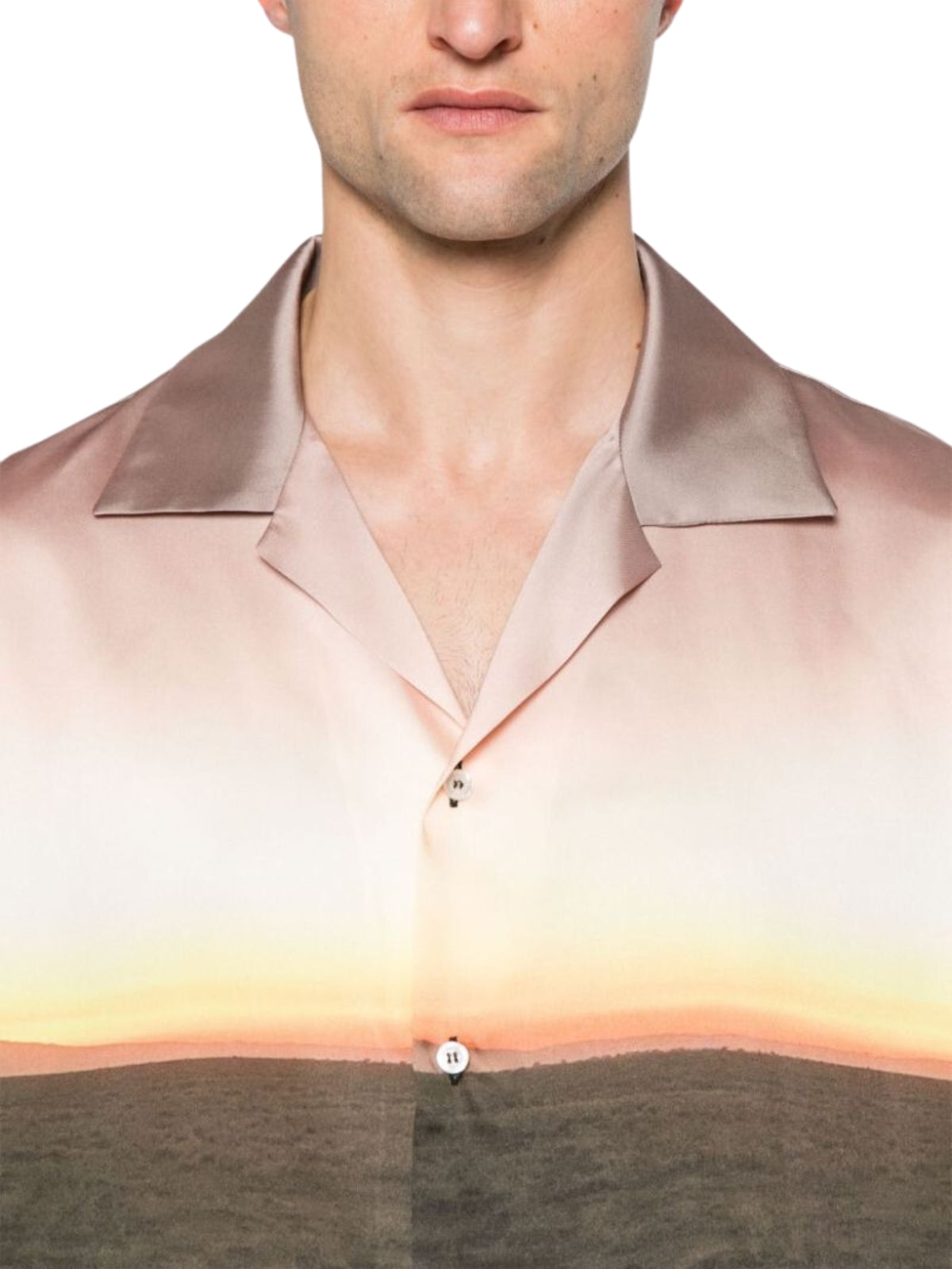 Msgm Shirt Sunset Multicolour