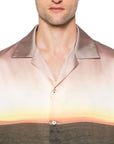 Msgm Shirt Sunset Multicolour