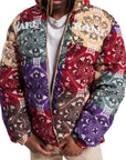 Karl Kani Jacket Paisley Corduroy Puffer Red-Multi