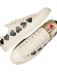 Comme Des Garcons Sneaker Allover Hearts White