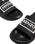 Kenzo Slide Logo Black