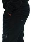 Capone Sweatpants Zipped Black