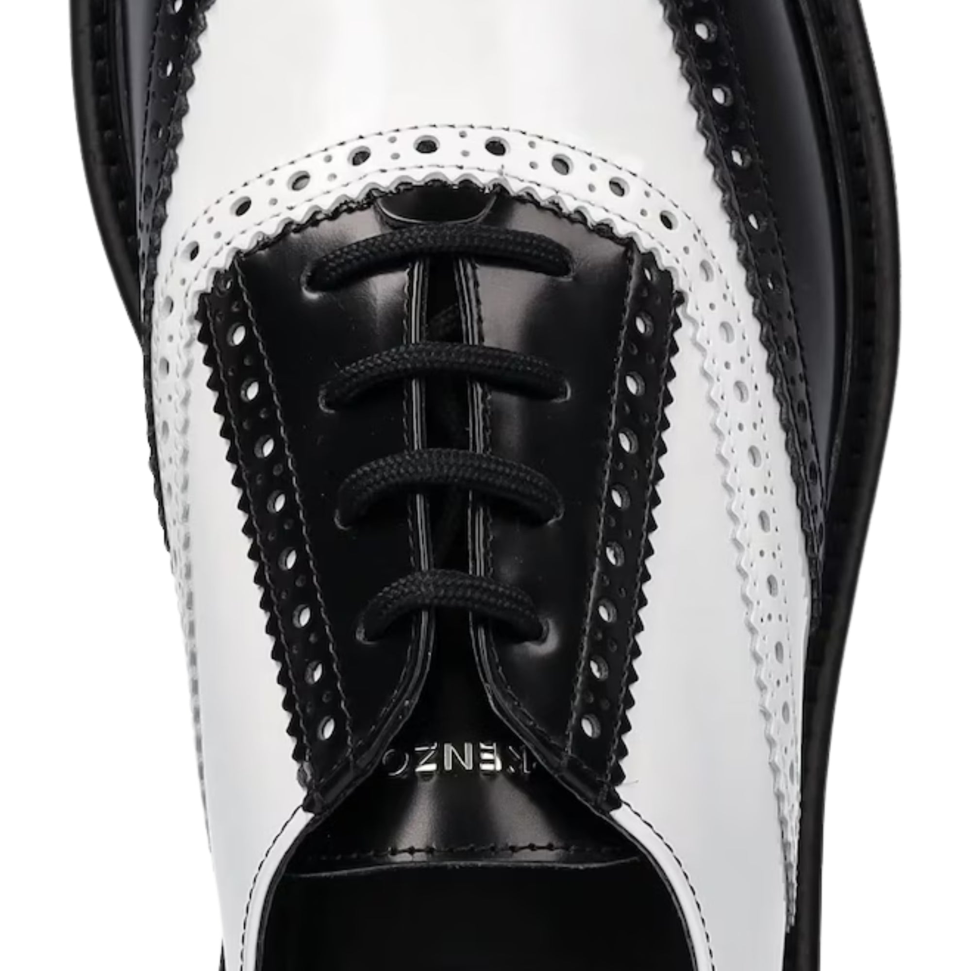 Kenzo Derby Shoes Leather White-Black-AL Capone Premium