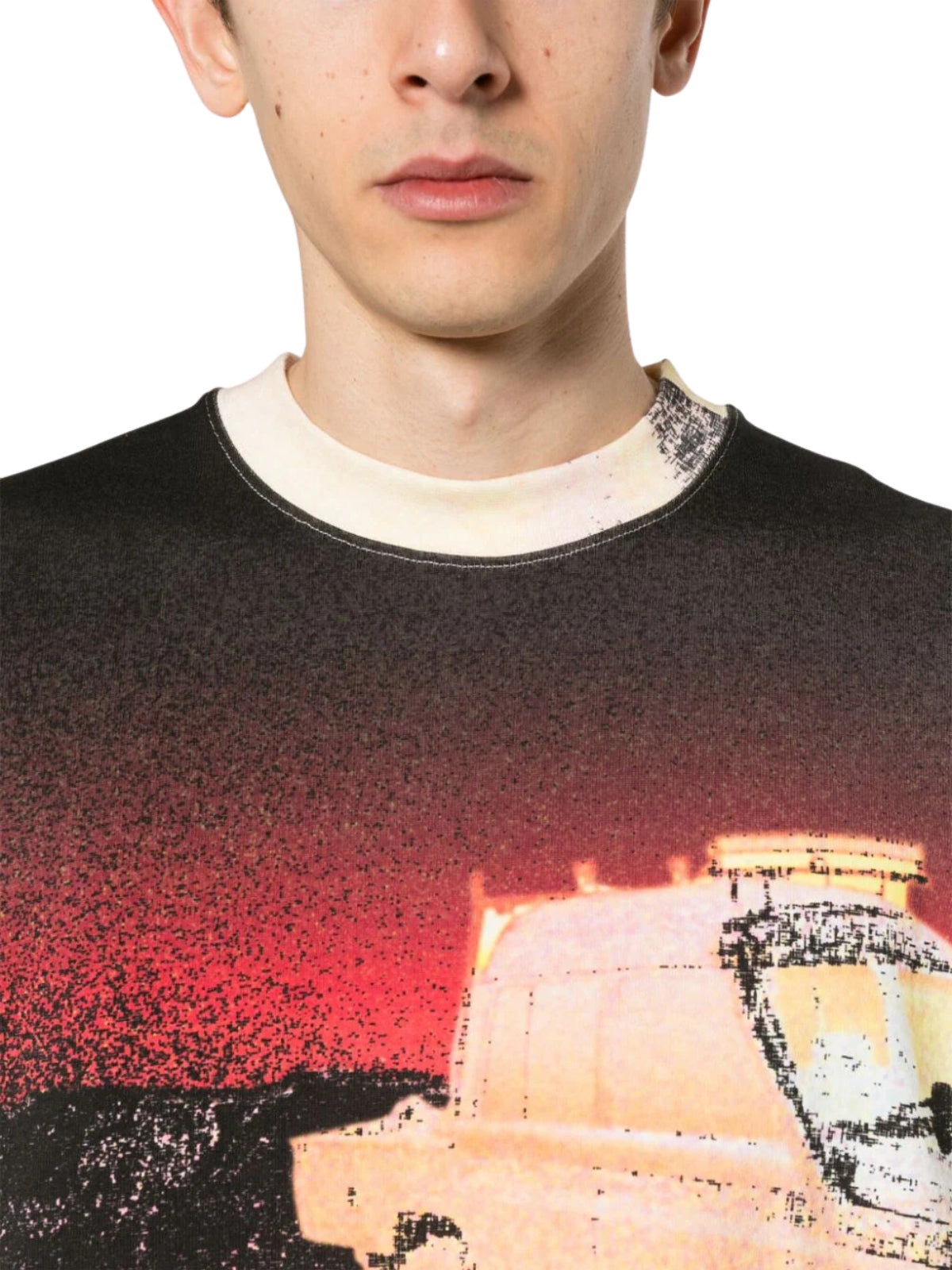 Msgm Sweater Sunset Buzz Multicolour