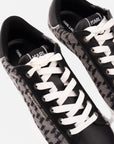 Karl Lagerfeld KL561 Sneaker Jacquard Lo Lace Black Leather & Textile