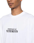 Vetements T-Shirt Property White - 4