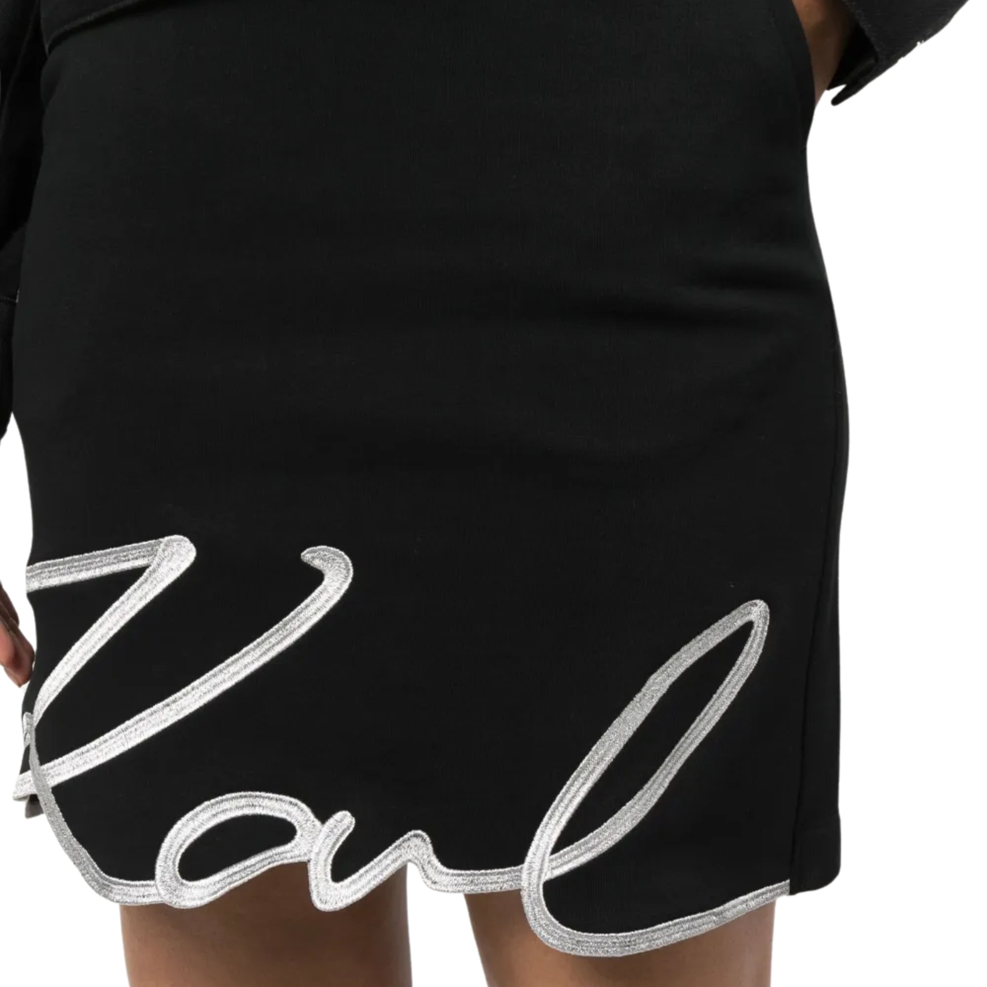 Karl Lagerfeld Skirt Signature Logo Black