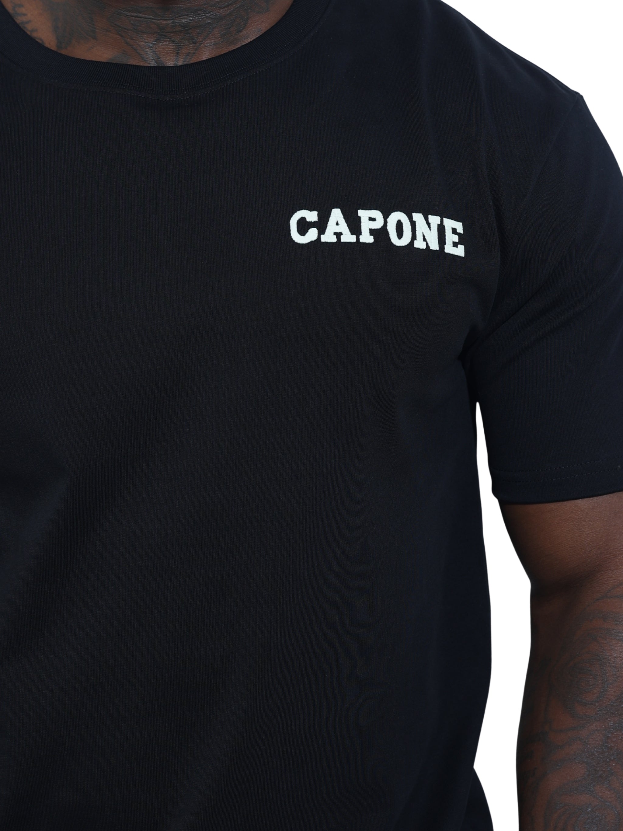 Capone T-Shirt Mexican Crochet Black – AL Capone Premium