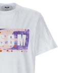 Msgm T-Shirt Bold Logo Cool Grey