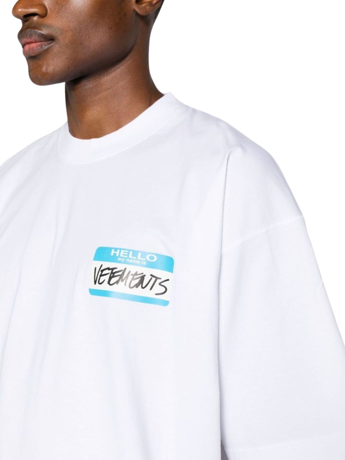 Vetements T-Shirt Logo My Name Is White - 4