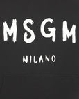 Msgm  Slim Milano Hoodie Black - 4