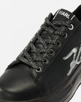 Karl Lagerfeld KLL281 Sneaker Kapri Kushion Signia Glitterflow Black Leather/ Mono
