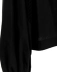 Msgm Blouse Ladies Pattern Sleeve Black - 4