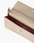 Off-White Bag Silver Logo Strap Beige