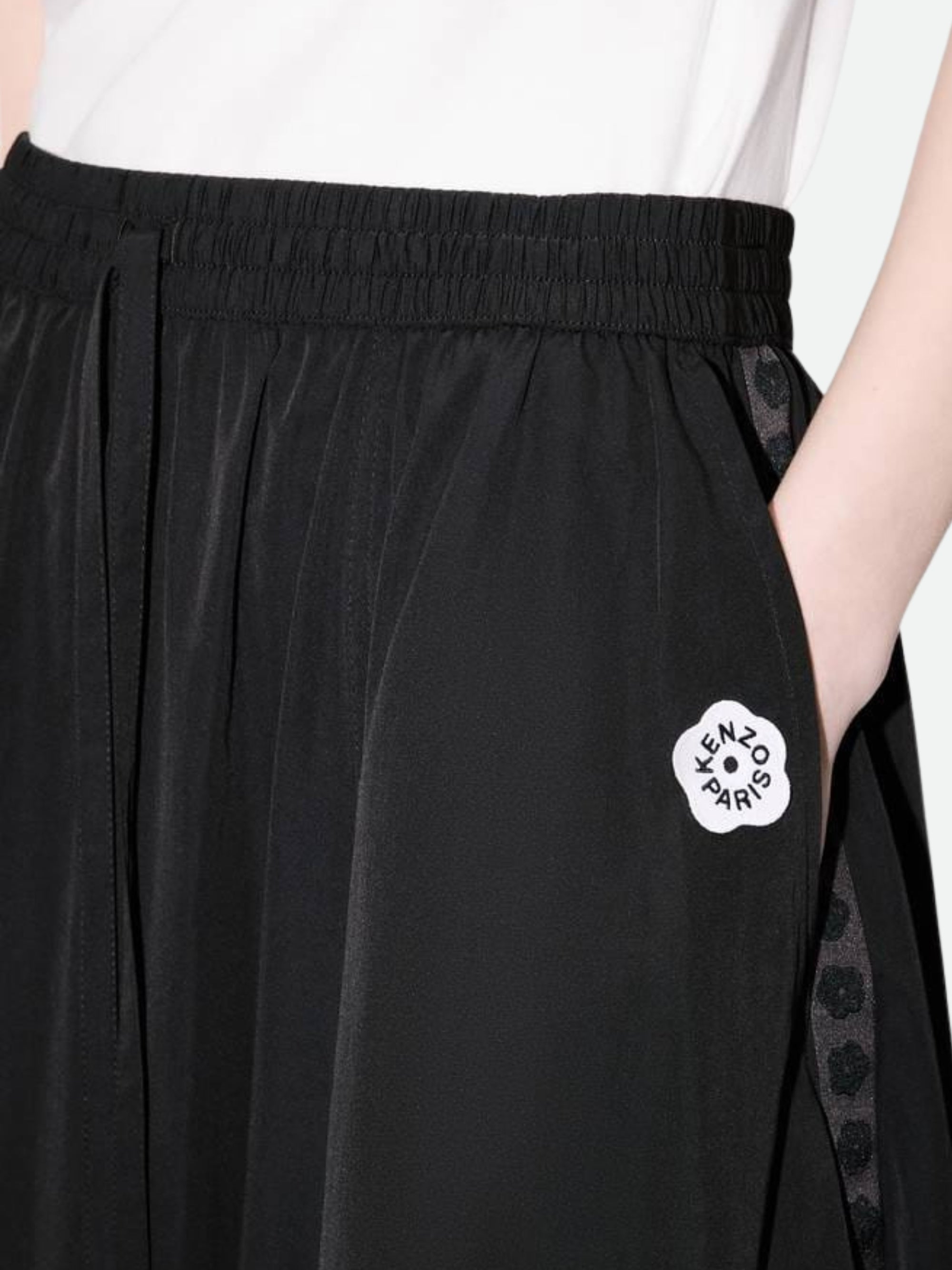 Kenzo Skirt Boke Flower 2.0 Midi Black-AL Capone Premium