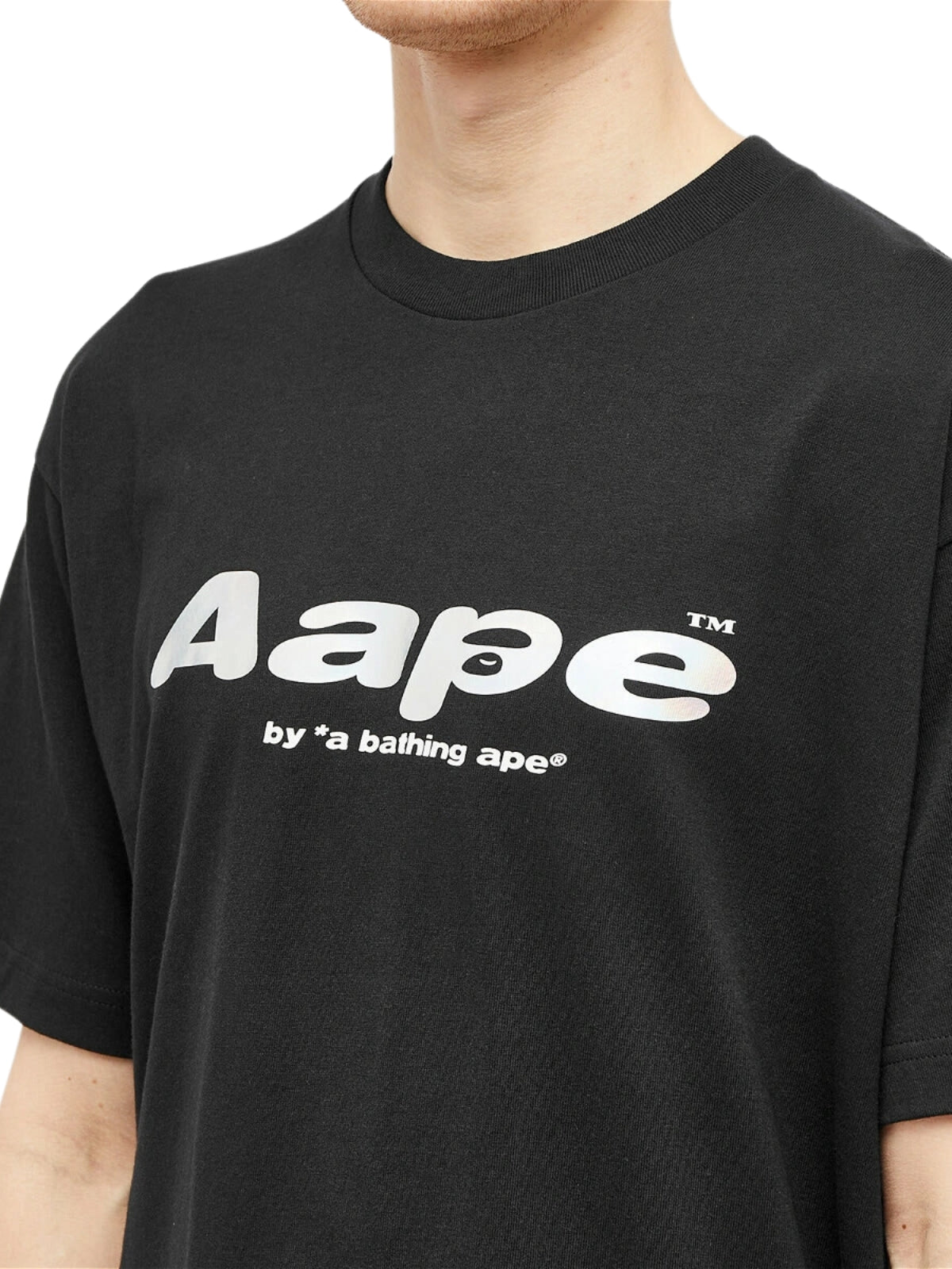 Aape T-Shirt Bold Logo Black - 4