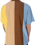 Karl Kani T-Shirt Split Colour Brown-Beige