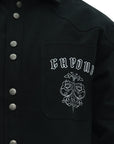 Capone Overshirt Buttoned Up Black