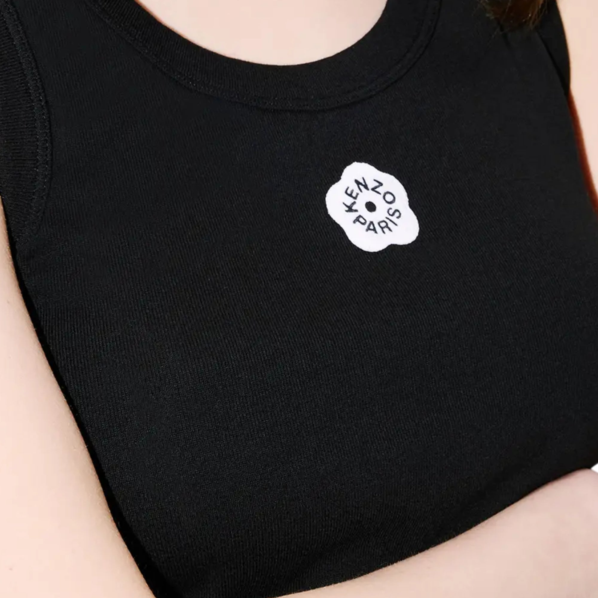 Kenzo Rib Tank Top Boke Flower 2.0 Black-AL Capone Premium