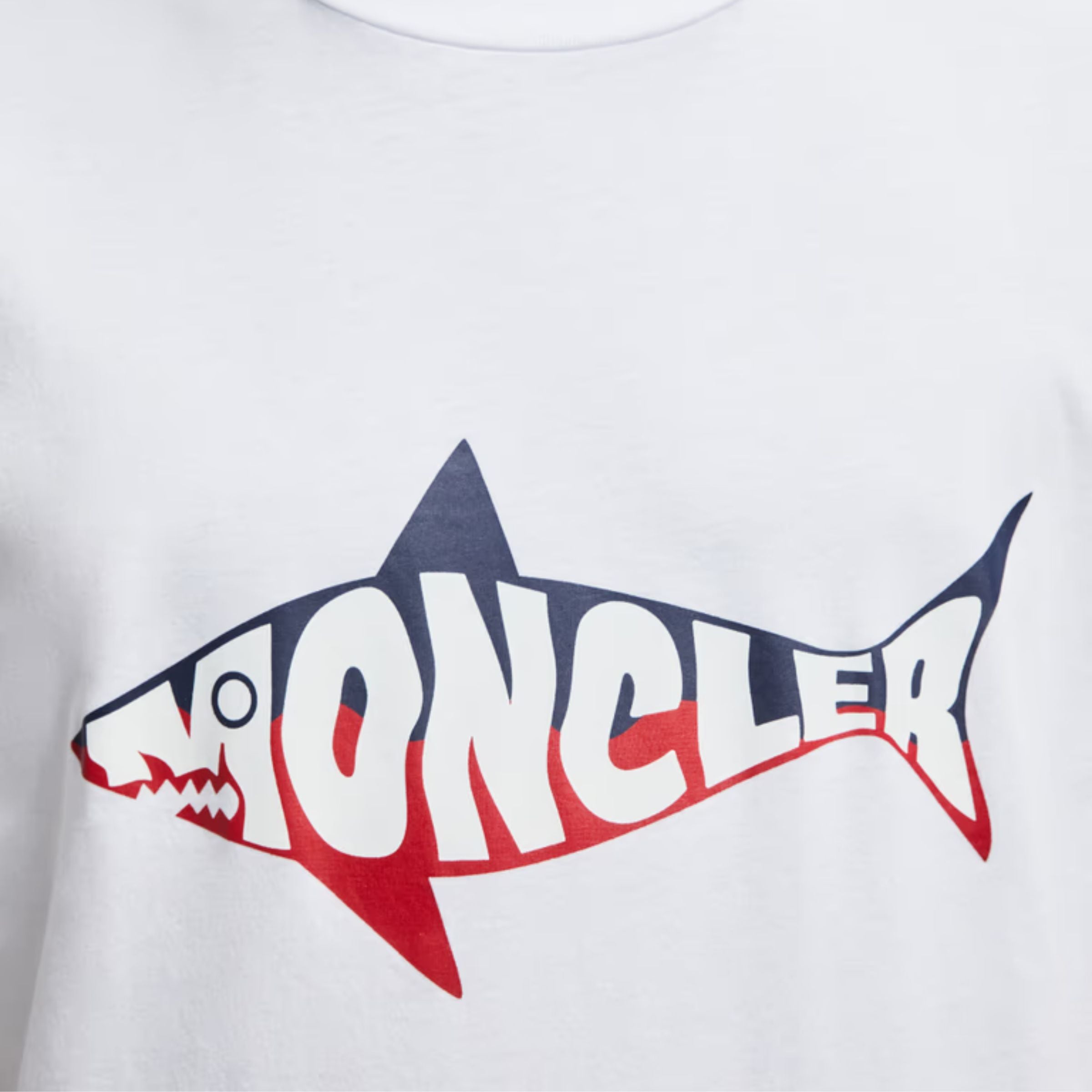 Moncler T-Shirt Shark Logo White – AL Capone Premium