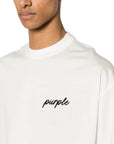 Purple T-Shirt Oversized Off-White